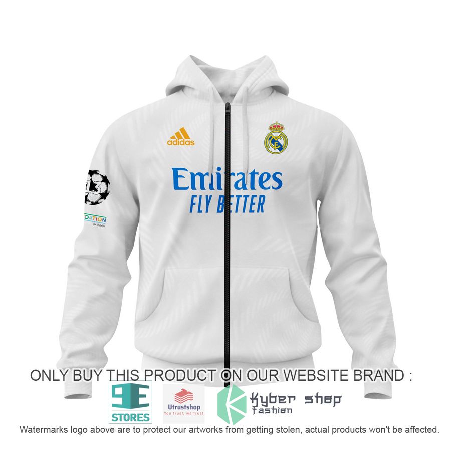 personalized real madrid fc emirates fly better white shirt hoodie 3 90534