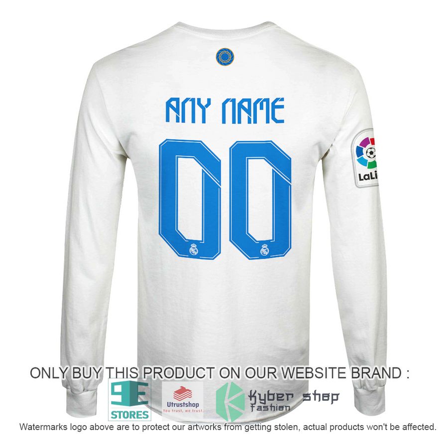 personalized real madrid fc la liga emirates fly better white shirt hoodie 6 84525