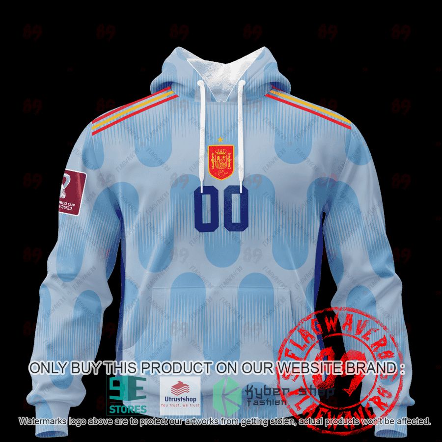 personalized spain away jersey world cup 2022 shirt hoodie 1 41079