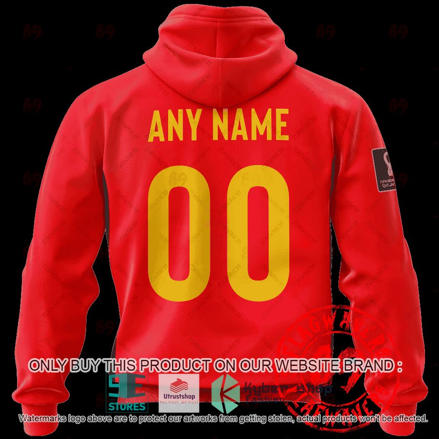 personalized spain home jersey world cup 2022 shirt hoodie 2 79131