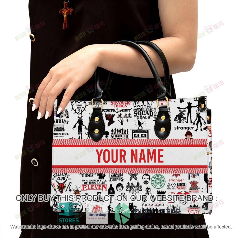 personalized stranger things leather bag 2 3140