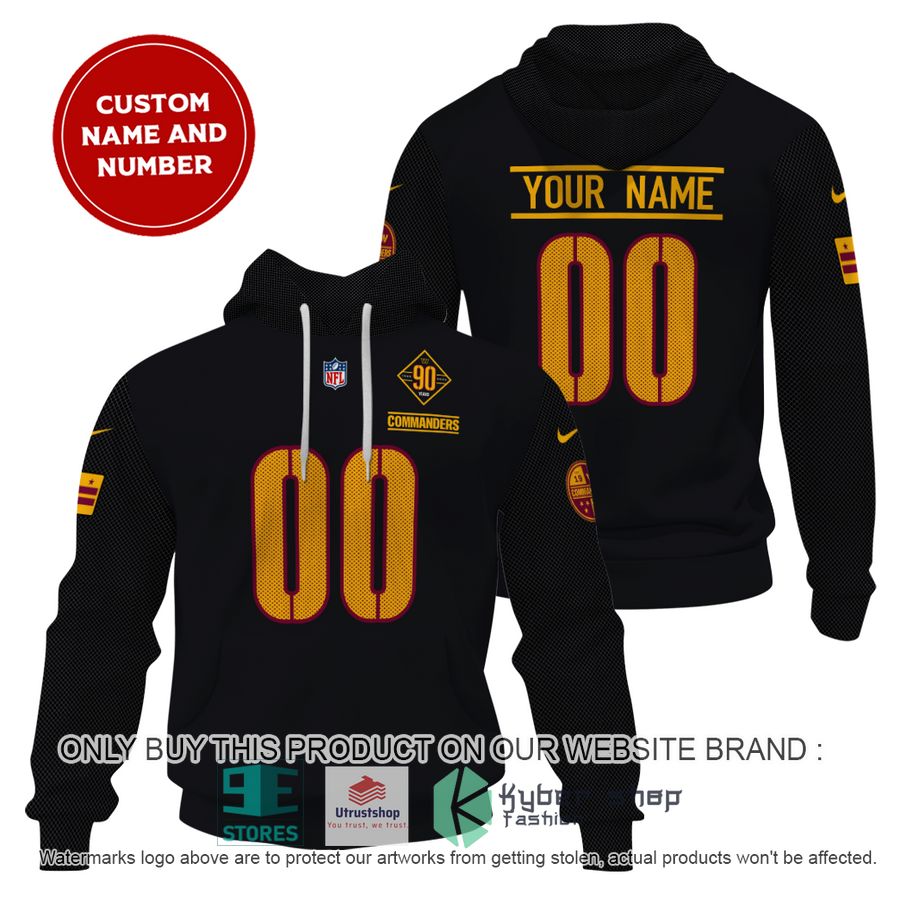 personalized washington commanders black shirt hoodie 1 99298