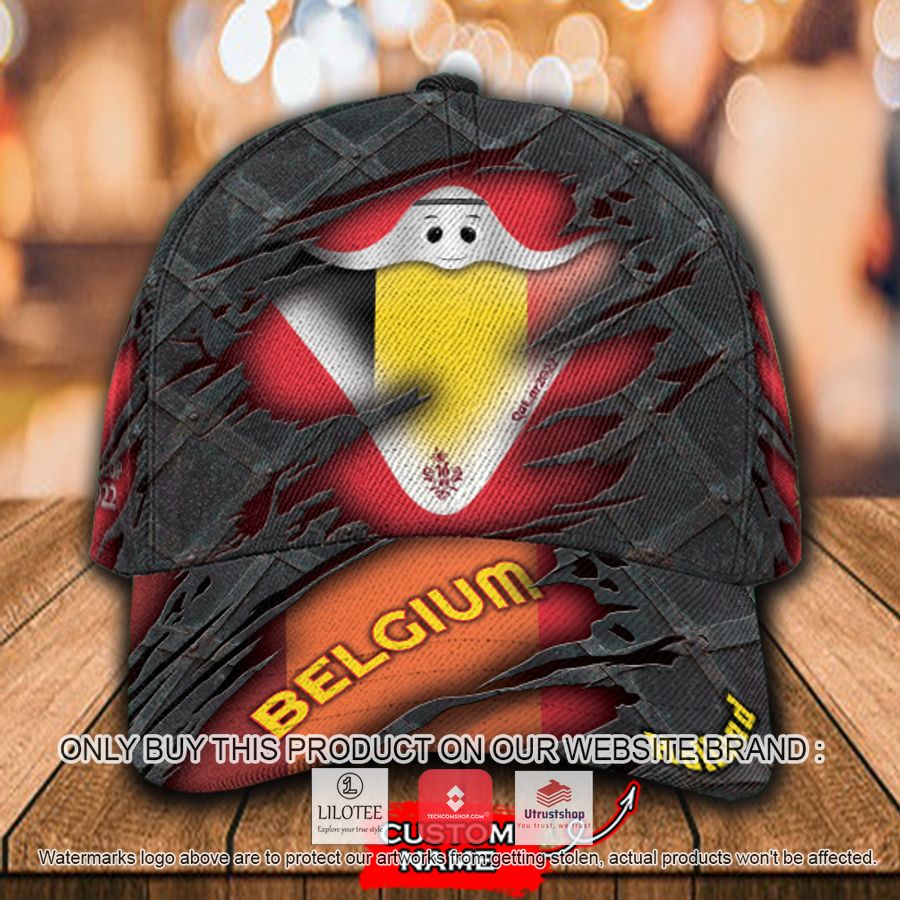 personalized world cup belgium flag cap 1 11371