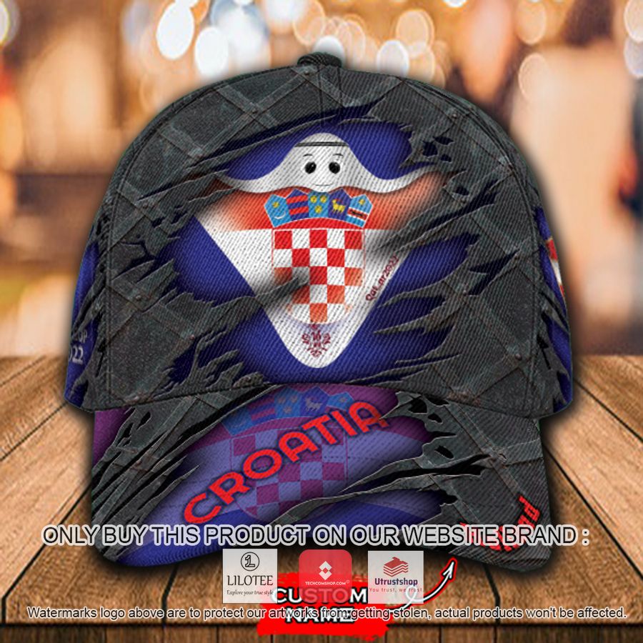 personalized world cup croatia flag cap 1 4498