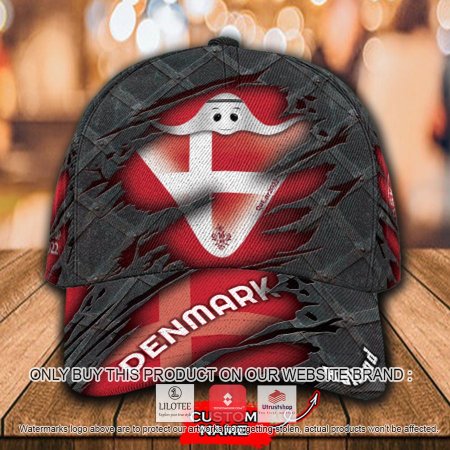 personalized world cup denmark flag cap 1 11775