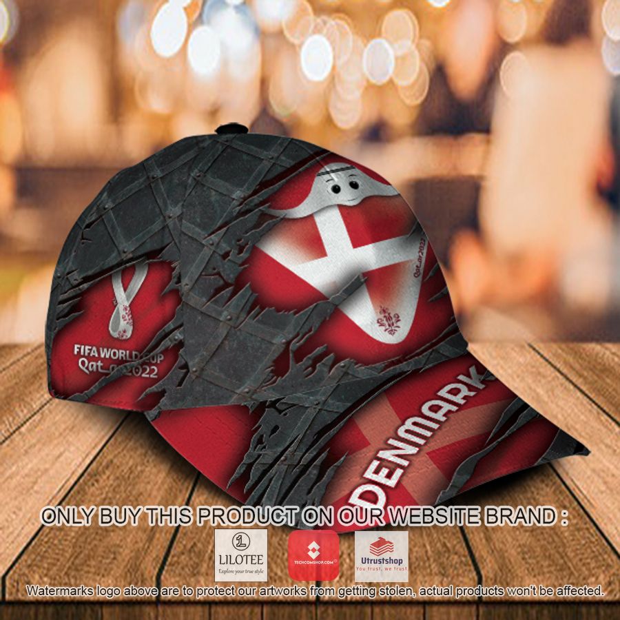 personalized world cup denmark flag cap 2 15174
