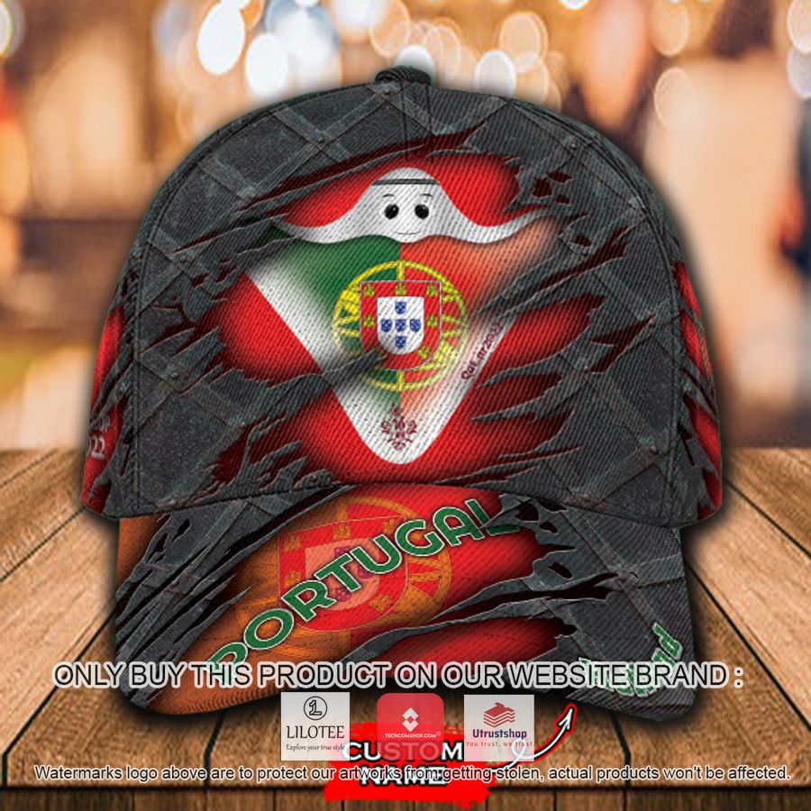 personalized world cup portugal flag cap 1 69091