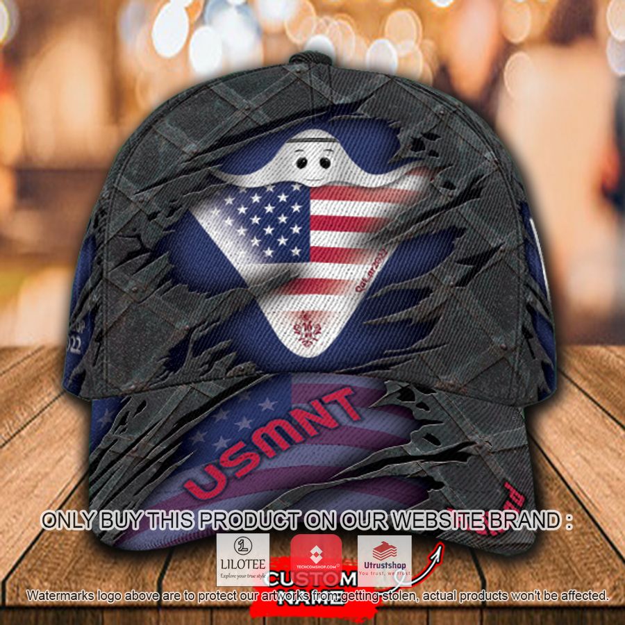 personalized world cup usmnt flag cap 1 72269