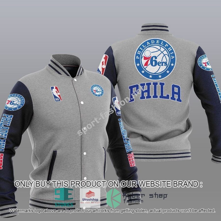 philadelphia 76ers nba baseball jacket 2 36464