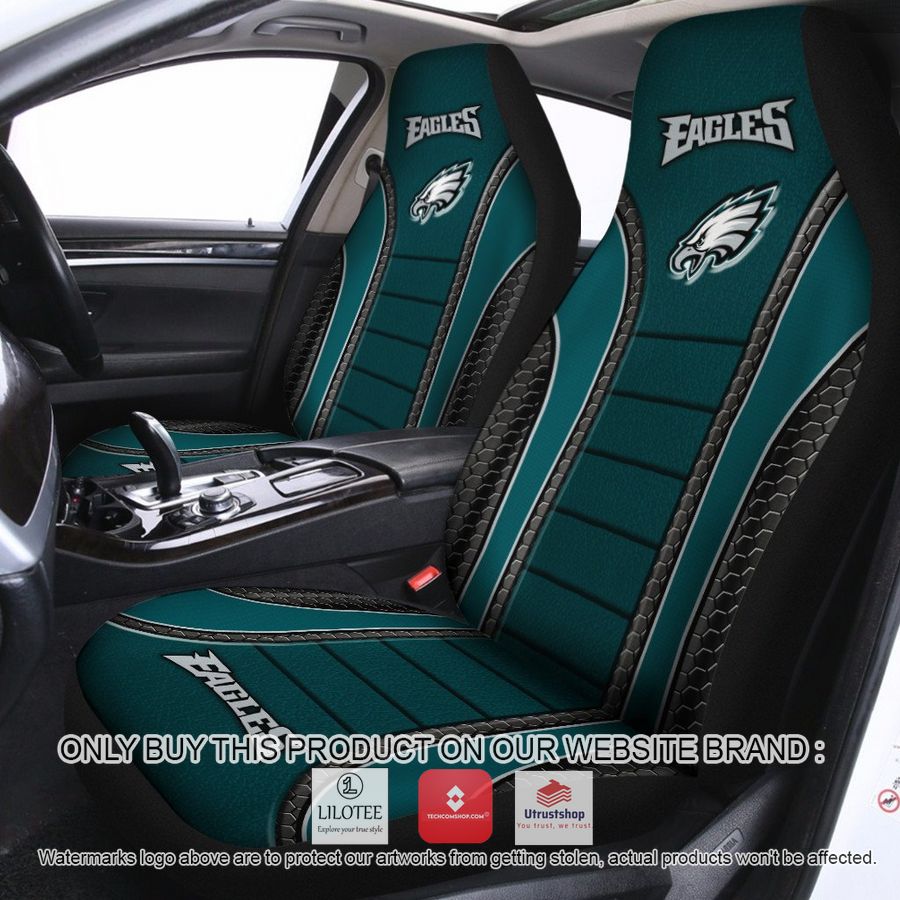 philadelphia eagles green car seat covers 1 20522