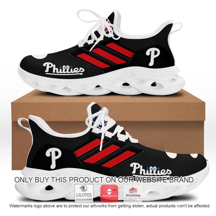 philadelphia phillies black clunky max soul shoes 2 49222