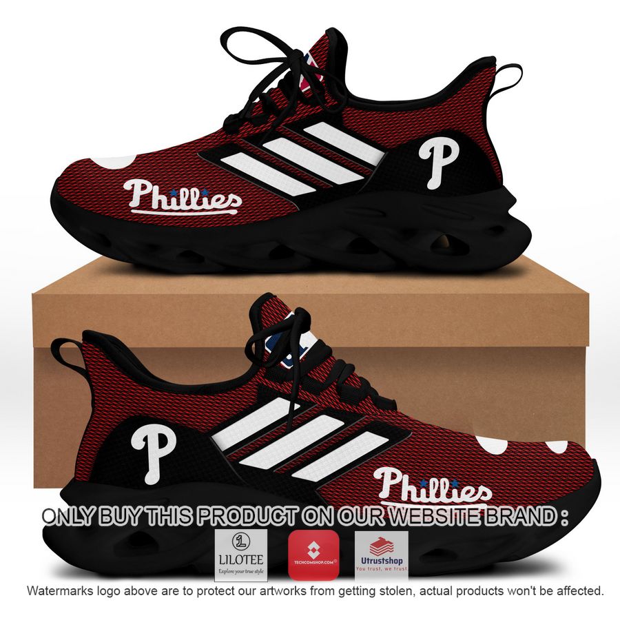 philadelphia phillies red clunky max soul shoes 1 78928