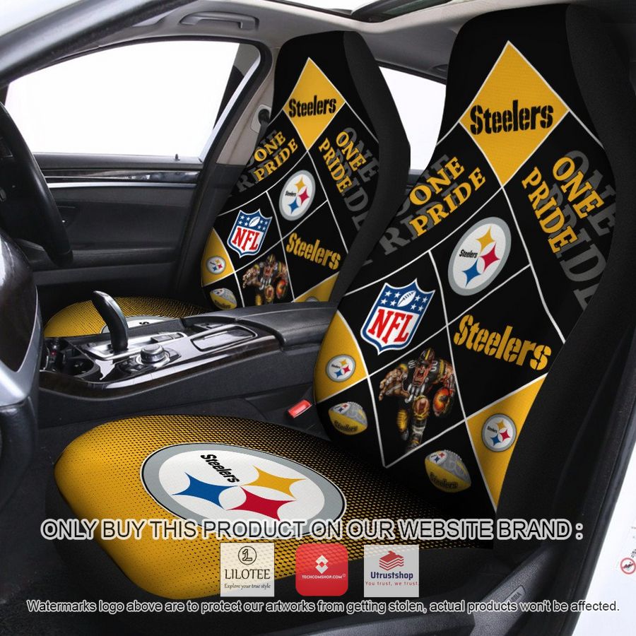 pittsburgh steelers one pride car seat covers 1 5509