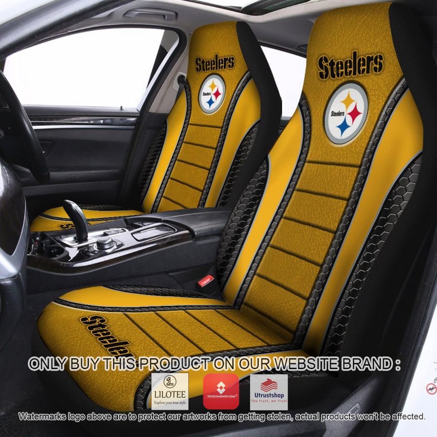 pittsburgh steelers yellow car seat covers 1 27556