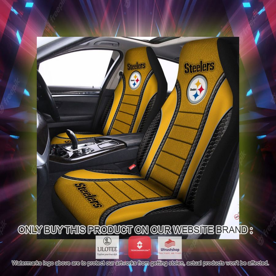 pittsburgh steelers yellow car seat covers 2 42180