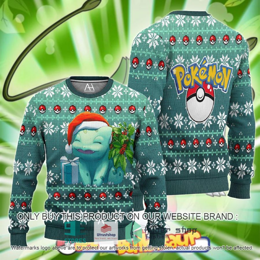 pokemon bulbasaur christmas gift ugly christmas sweater 1 11675