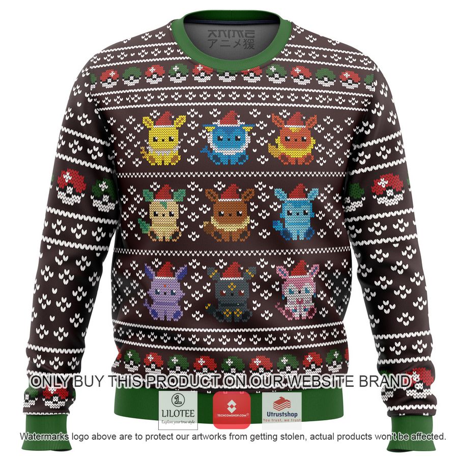 pokemon eeveelution knitted wool sweater 1 5473