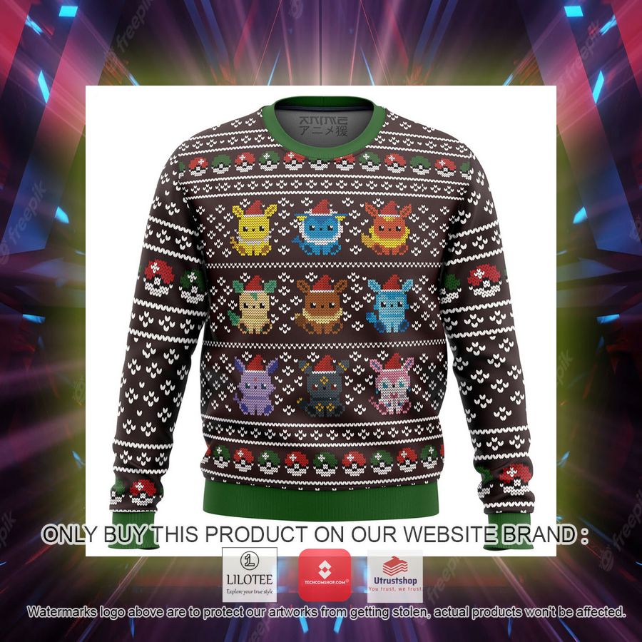 pokemon eeveelution knitted wool sweater 2 27648