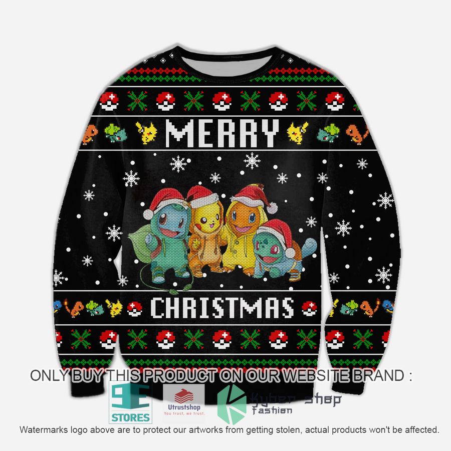 pokemon merry christmas knitted wool sweater 1 93358