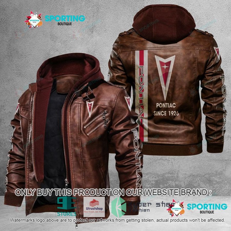 pontiac since 1926 leather jacket 2 8010