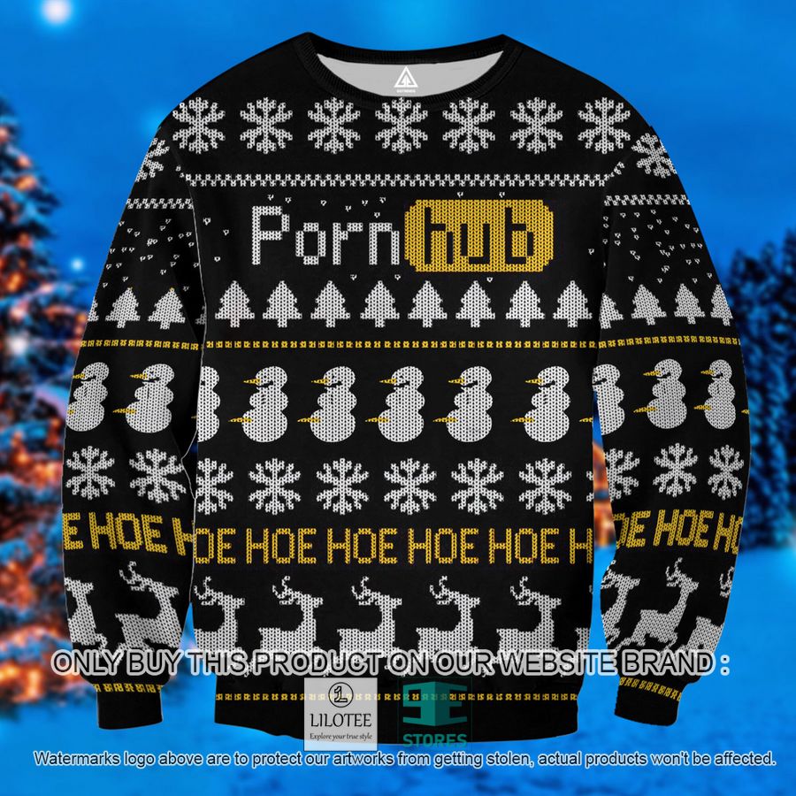 pornhub hoe hoe hoe ugly christmas sweater 1 12973