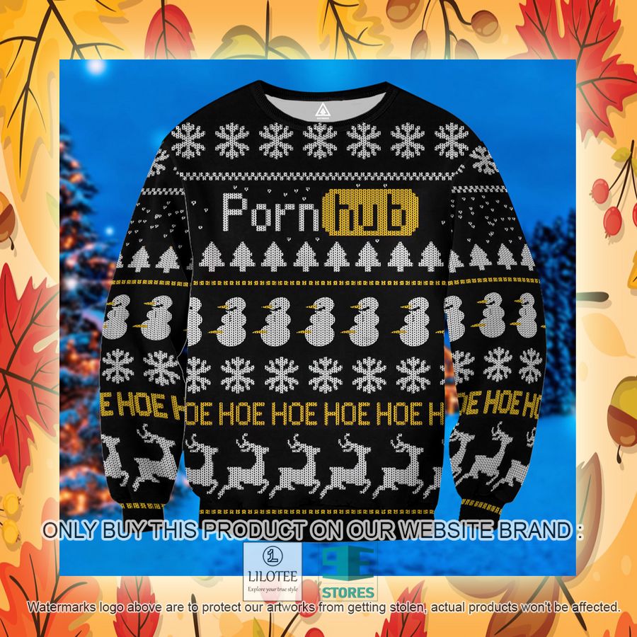 pornhub hoe hoe hoe ugly christmas sweater 4 30832