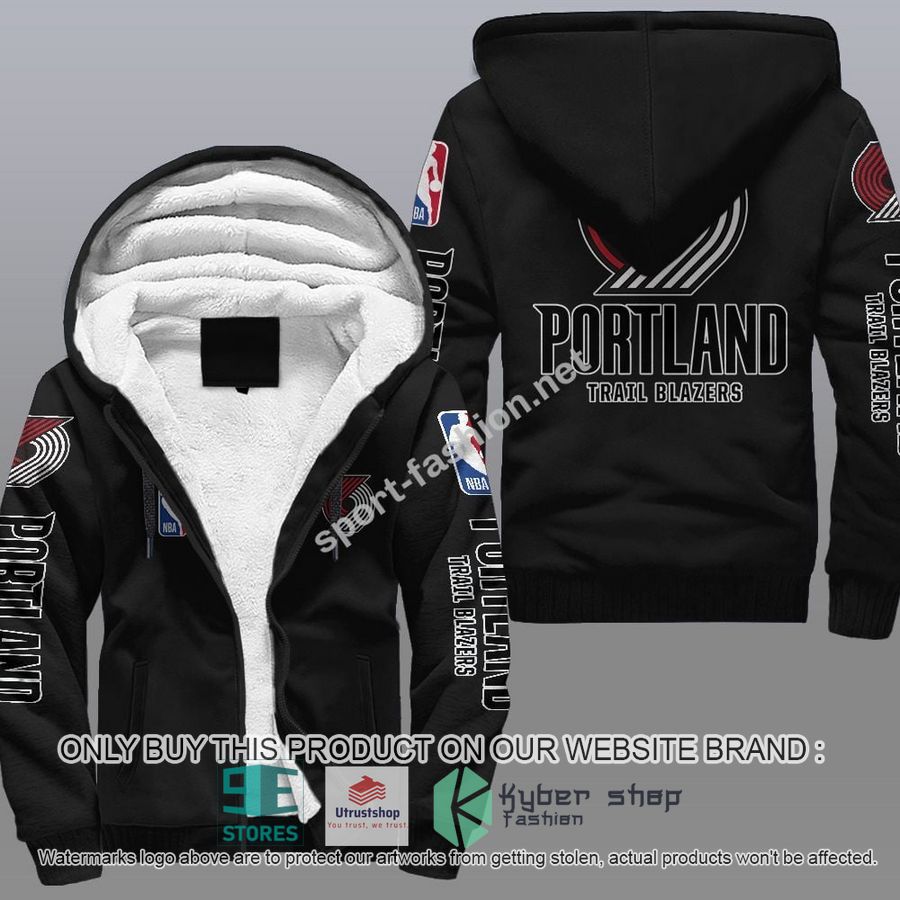 portland trail blazers nba fleece hoodie 1 20612