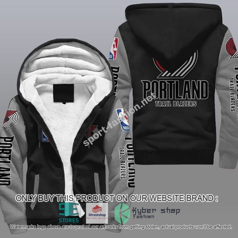 portland trail blazers nba fleece hoodie 2 7646