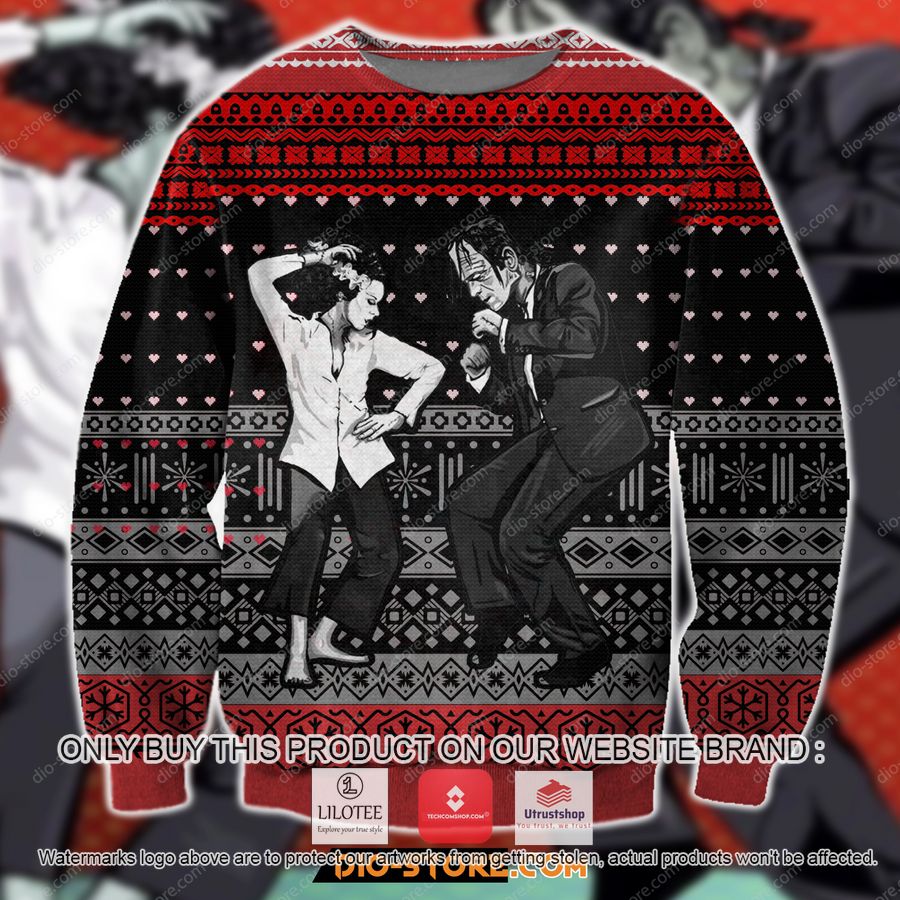 pulp frankenstein ugly christmas sweater sweatshirt 1 90727