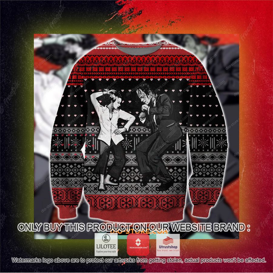 pulp frankenstein ugly christmas sweater sweatshirt 3 58370