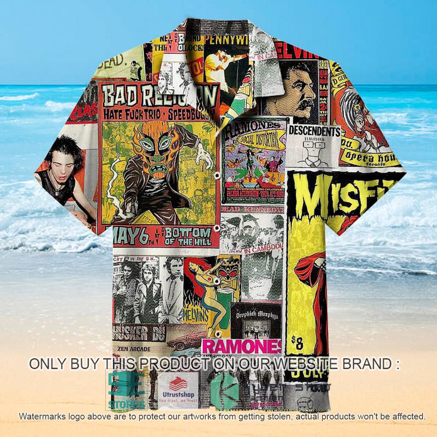 punk rock collage universal hawaiian shirt 1 83829