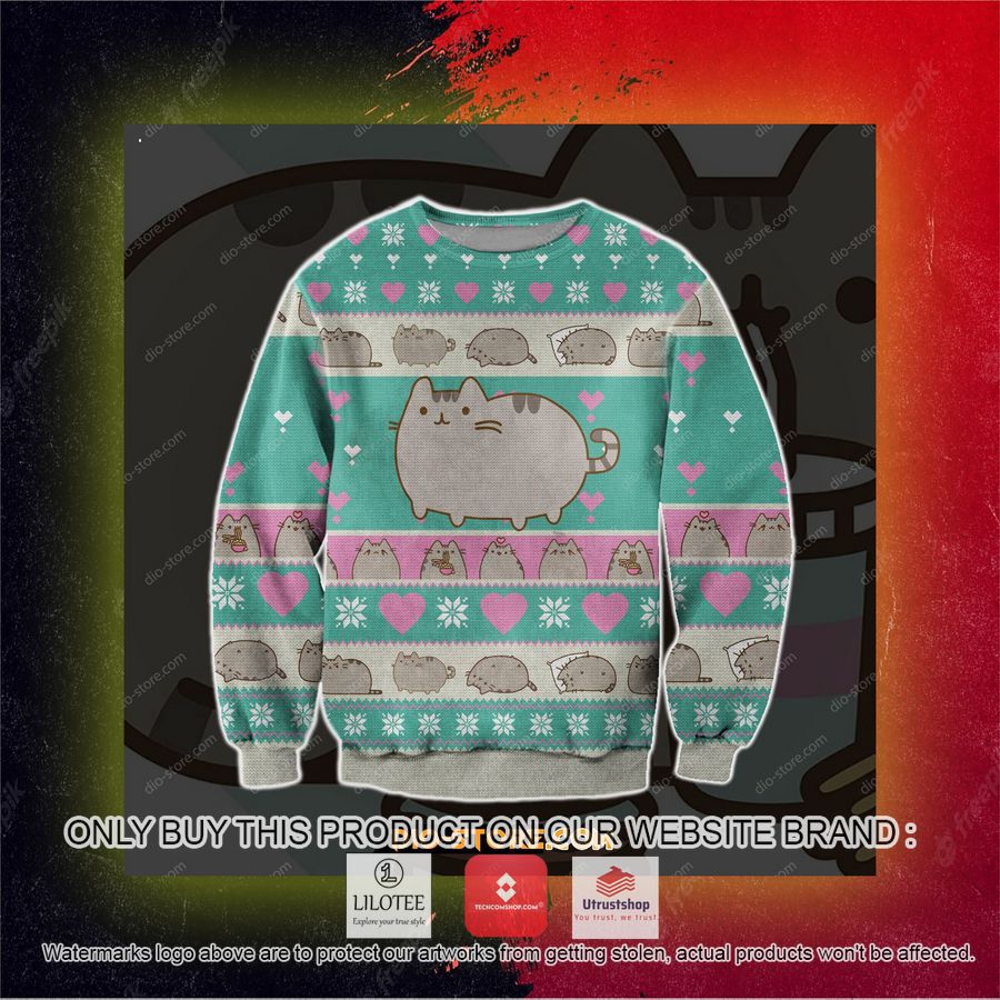 pusheen ugly christmas sweater sweatshirt 3 42063