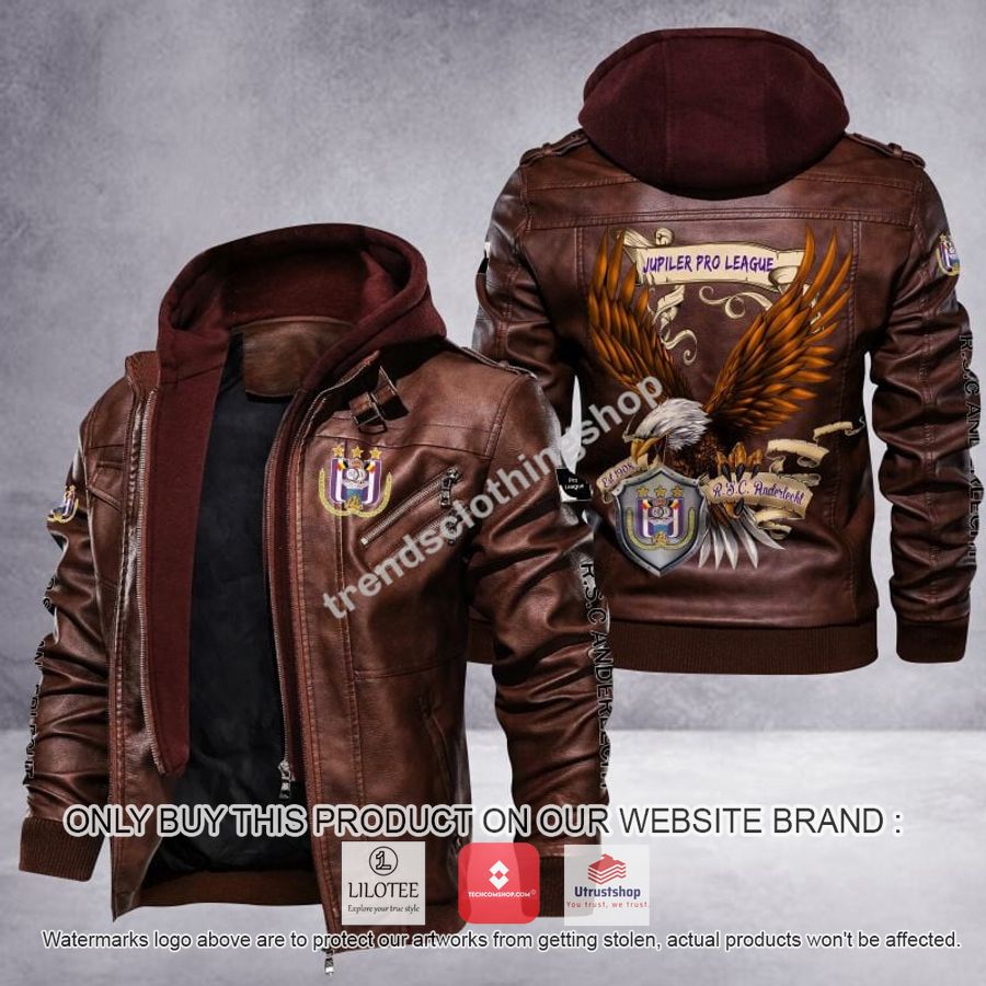 r s c anderlecht eagle league leather jacket 2 45887