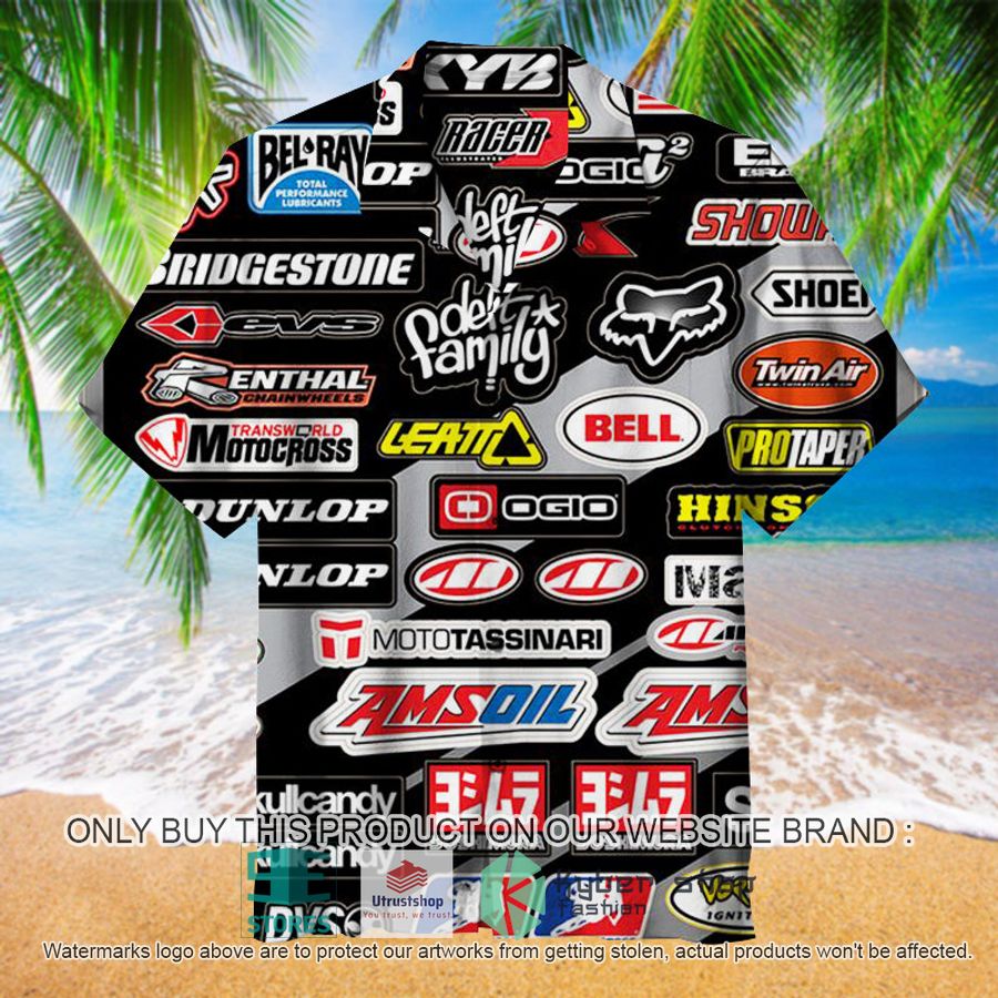 racing car label logo black hawaiian shirt 1 68120