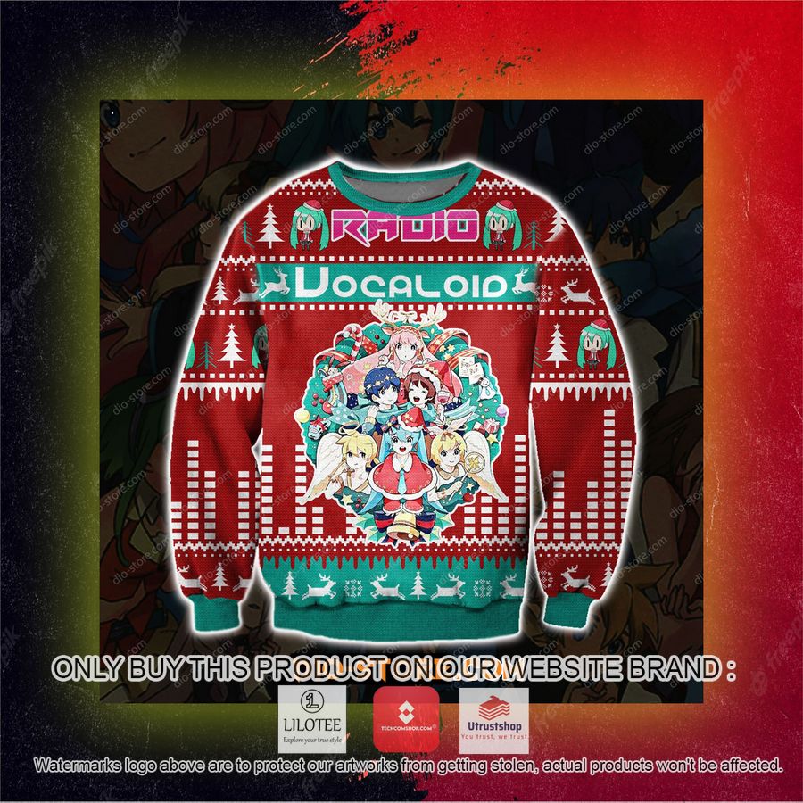 radio vocaloid ugly christmas sweater sweatshirt 3 96242