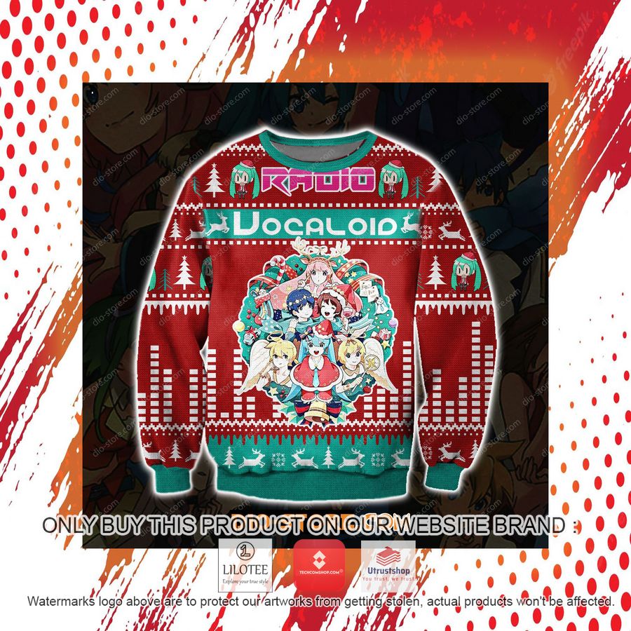 radio vocaloid ugly christmas sweater sweatshirt 4 1649