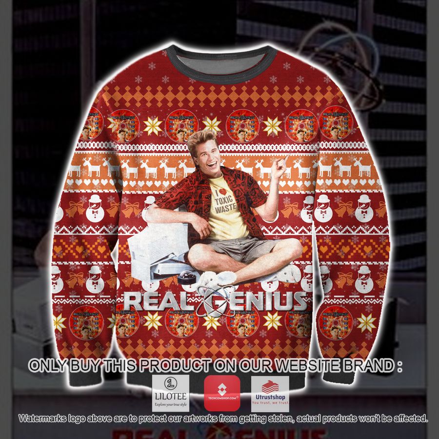real genius ugly christmas sweater sweatshirt 1 44858
