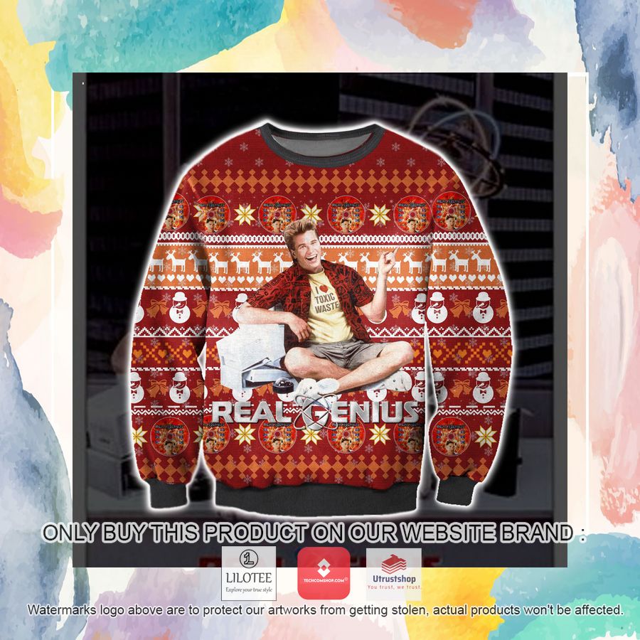 real genius ugly christmas sweater sweatshirt 3 97517