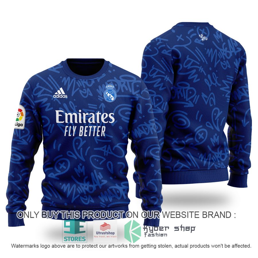 real madrid fc la liga emirates fly better blue sweater 1 8256