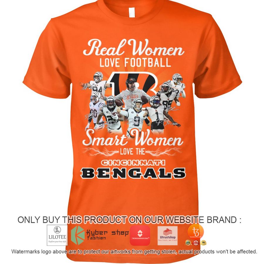 real women love football smart women love bengals 2d shirt hoodie 1 57871