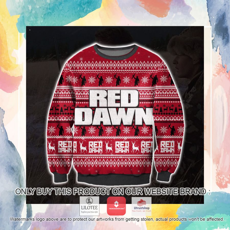 red dawn ugly christmas sweater sweatshirt 3 56356