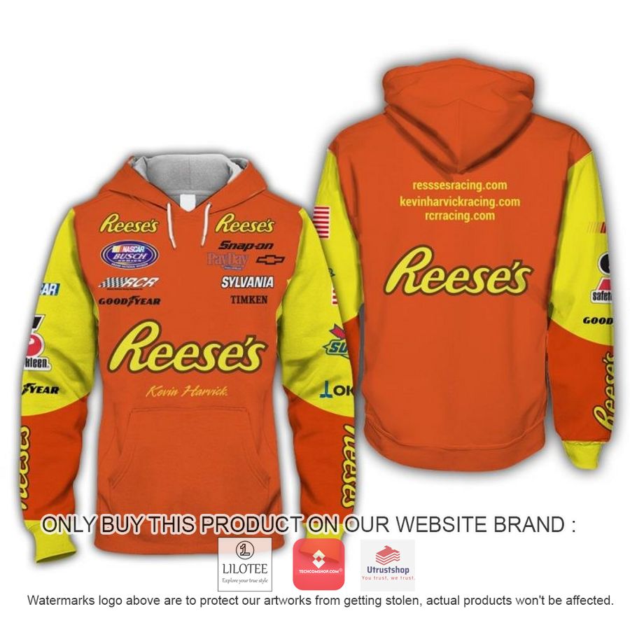 reeses kevin harvick racing 3d shirt hoodie 1 94055