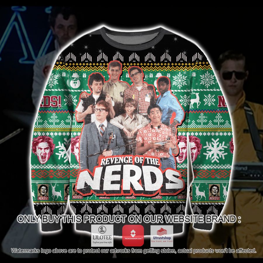 revenge of the nerds ugly christmas sweater sweatshirt 1 58289