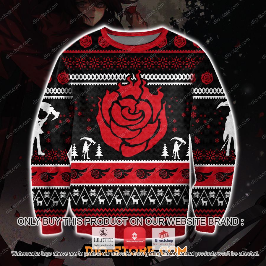 rwby ruby rose ugly christmas sweater sweatshirt 1 1046