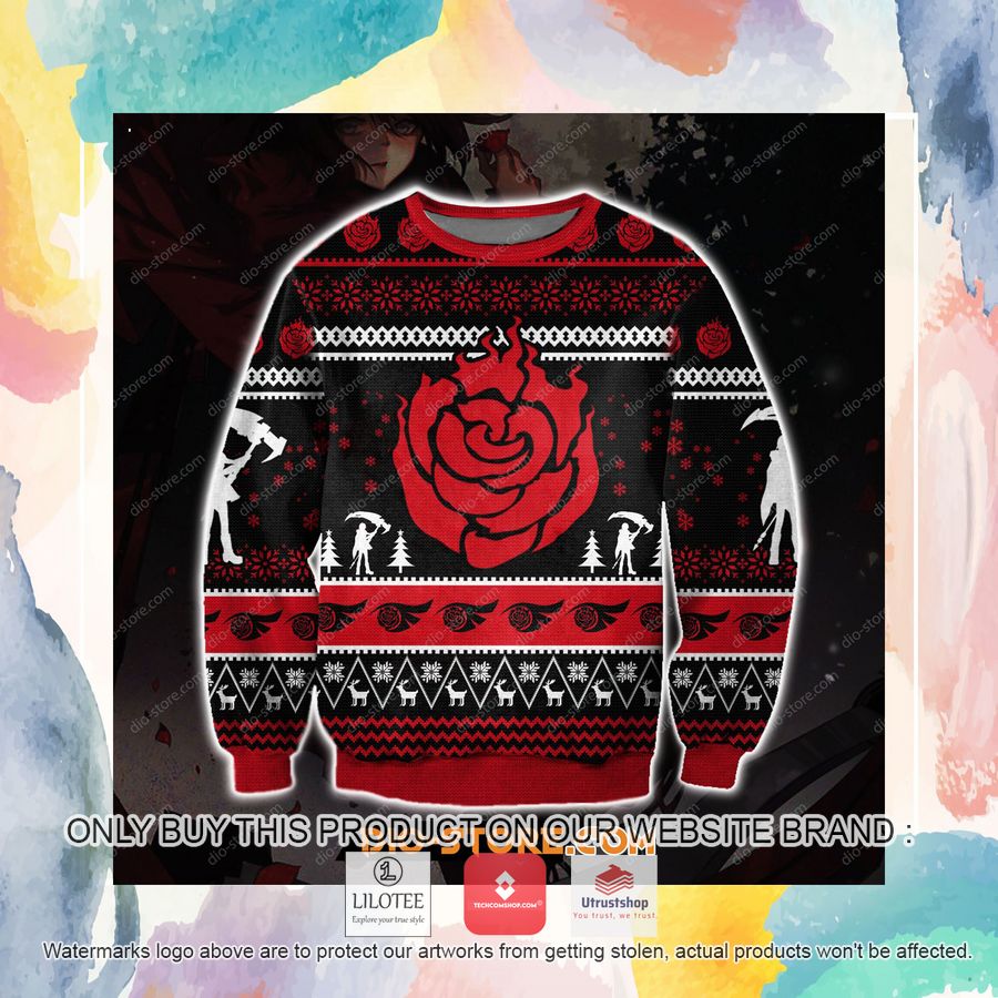 rwby ruby rose ugly christmas sweater sweatshirt 2 32037