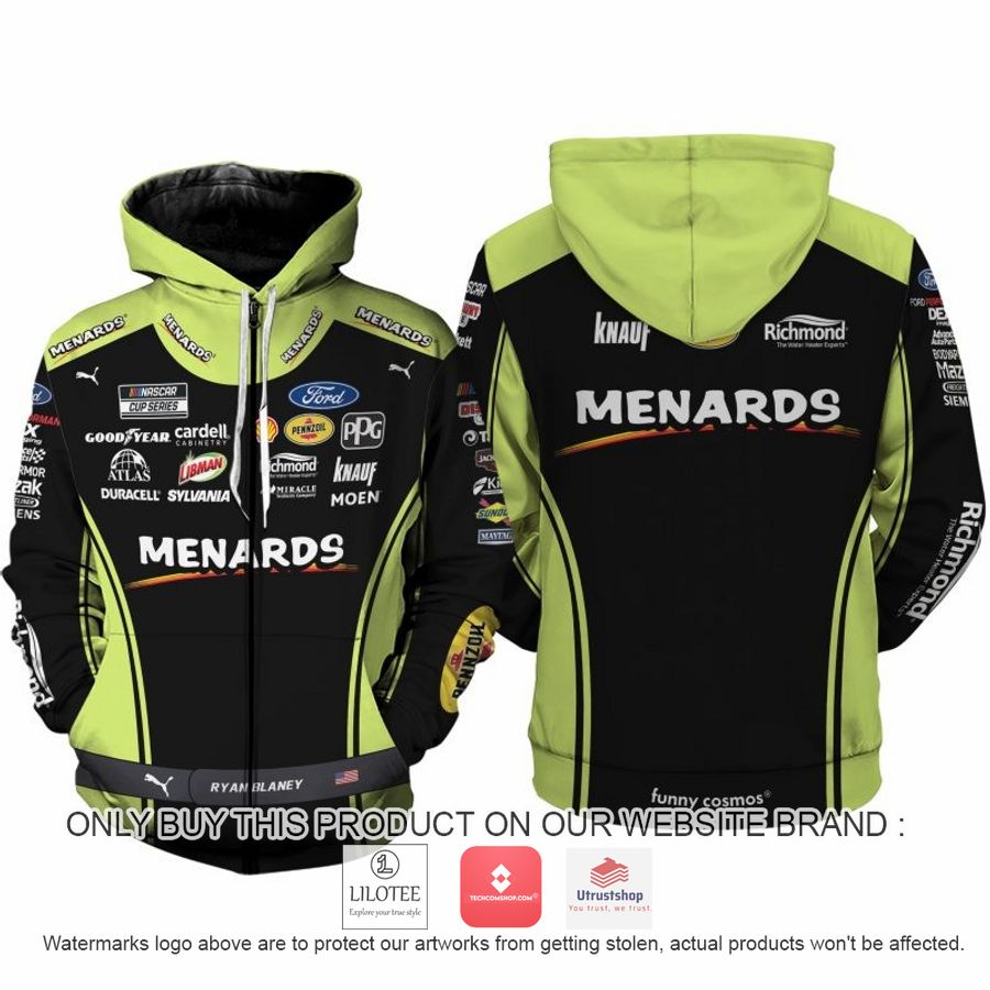 ryan blaney nascar 2022 racing 3d shirt hoodie 2 49827