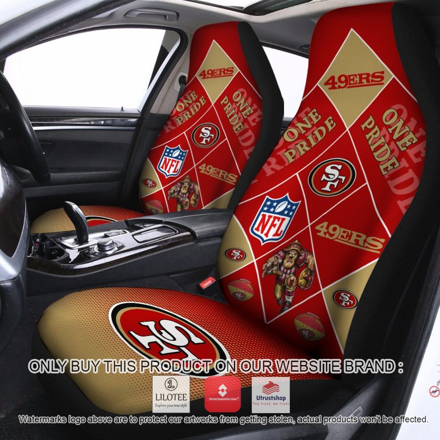 san francisco 49ers one pride car seat covers 1 60905