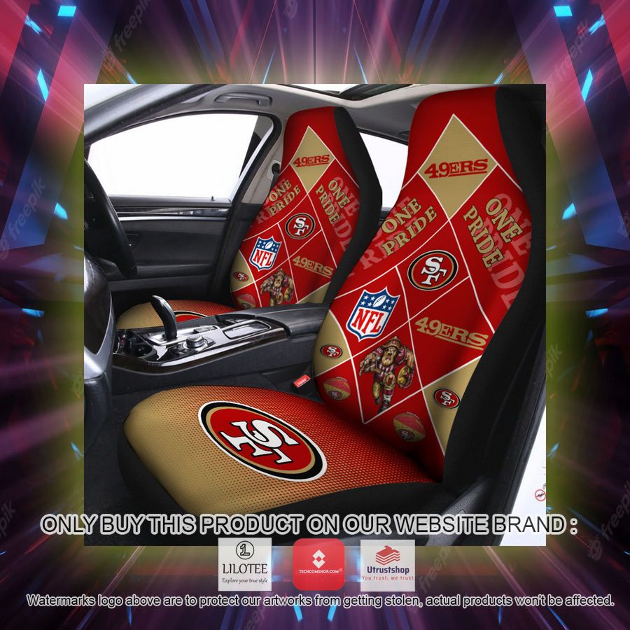 san francisco 49ers one pride car seat covers 2 47611