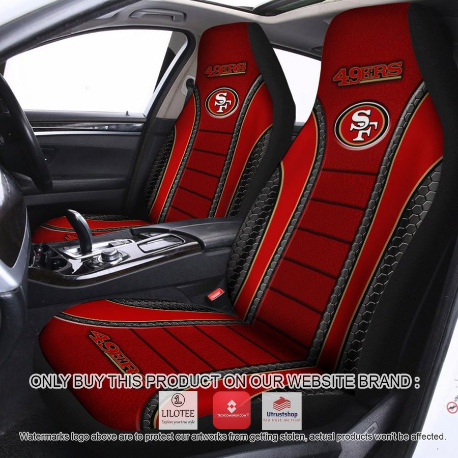 san francisco 49ers red car seat covers 1 89951
