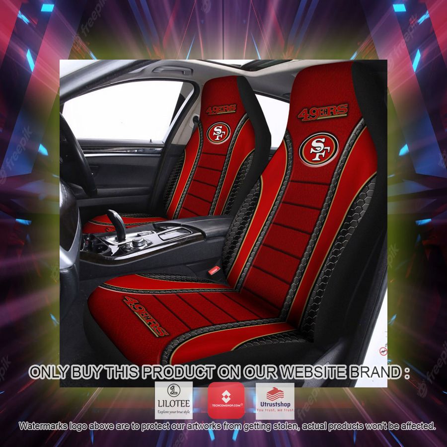 san francisco 49ers red car seat covers 2 18005